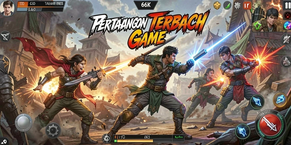 Tampilan gameplay yang intens dari 66K dengan aksi yang mendebarkan.