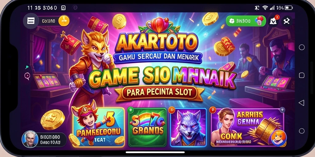 Gameplay seru dengan grafis menawan dalam AKARTOTO.