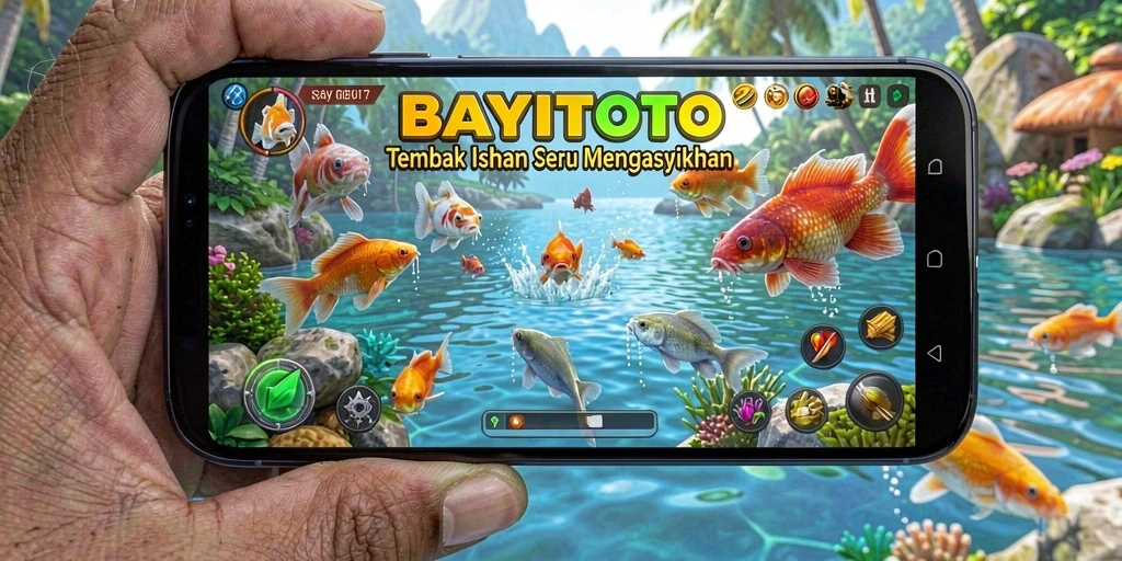 Screenshot menunjukkan aksi menangkap ikan yang mendebarkan di BAYITOTO.