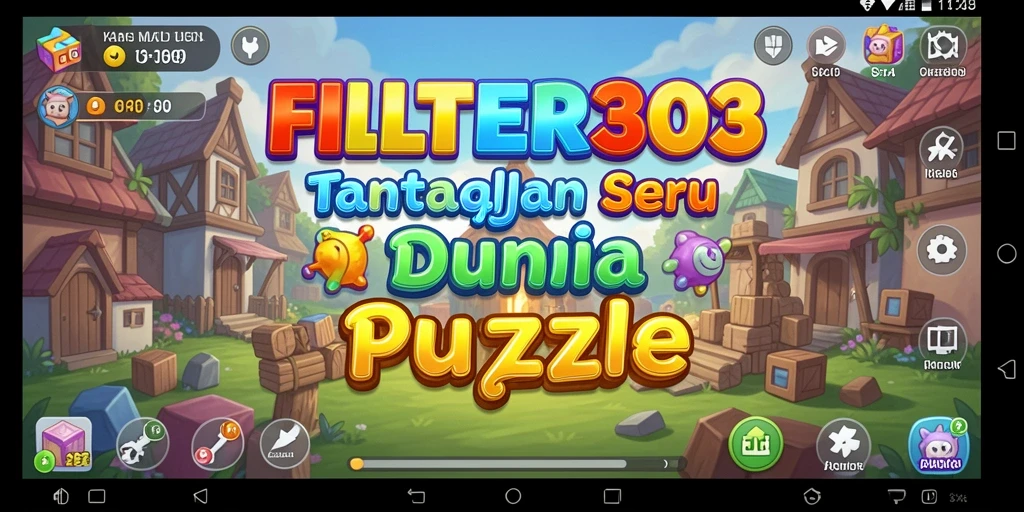 Gameplay puzzle FILTER303 dengan grafik menarik dan tantangan seru.