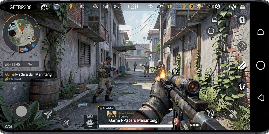 Tampilan gameplay intens dari <strong>GIFTRP288</strong> yang memukau dan seru.