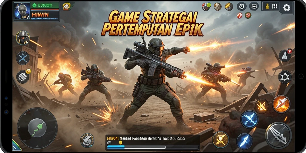 Tampilan gameplay HIWIN yang mendebarkan dan penuh strategi.