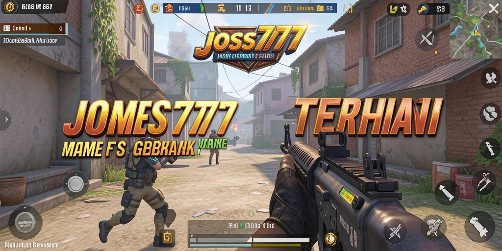 Screenshot gameplay dari JOSS777 menunjukkan aksi tembak-menembak mendebarkan.