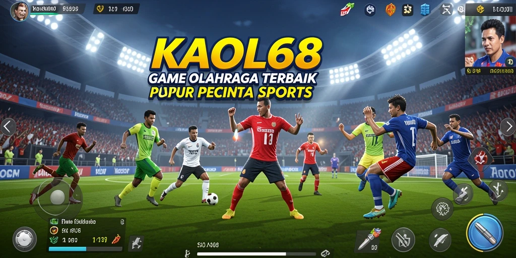 Tampilan seru gameplay KAOL68 dengan aksi olahraga yang mendebarkan.