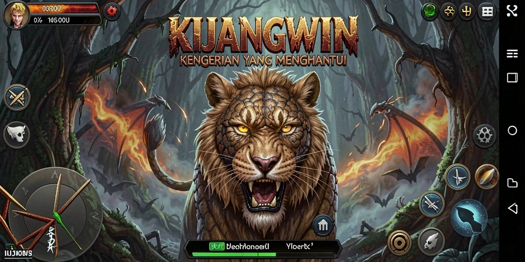 Gameplay menakutkan di KIJANGWIN dengan suasana yang mencekam.