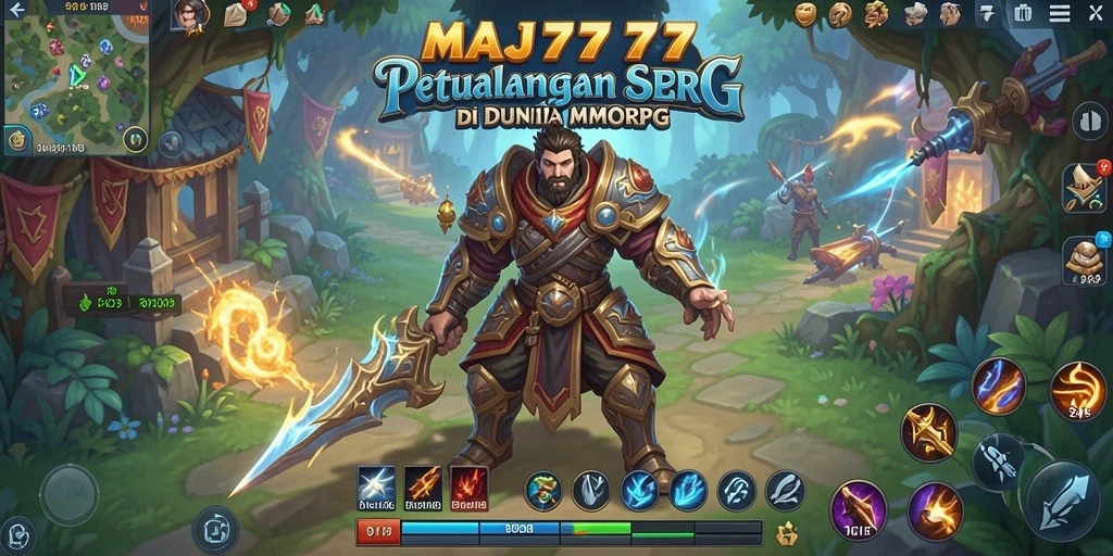 Tampilan gameplay epik dari <strong>MAJ777</strong> di dunia MMORPG.