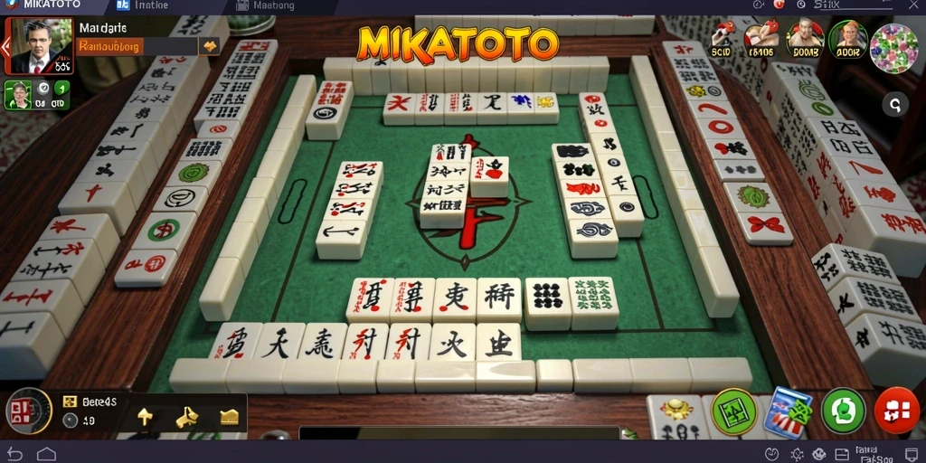 Tampilan gameplay seru MIKATOTO dengan puzzle Mahjong yang menantang.