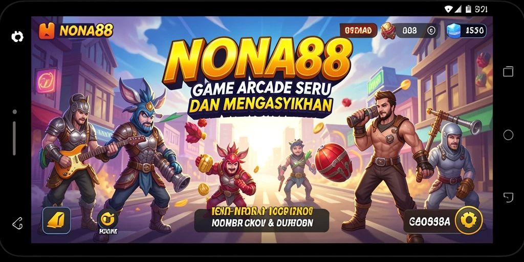 Screenshot menampilkan gameplay seru NONA88 dalam aksi Arcade.