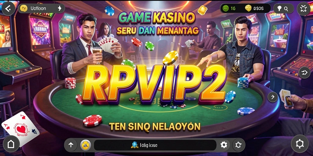Tampilan gameplay menarik di RPVIP2 dengan berbagai permainan Kasino.