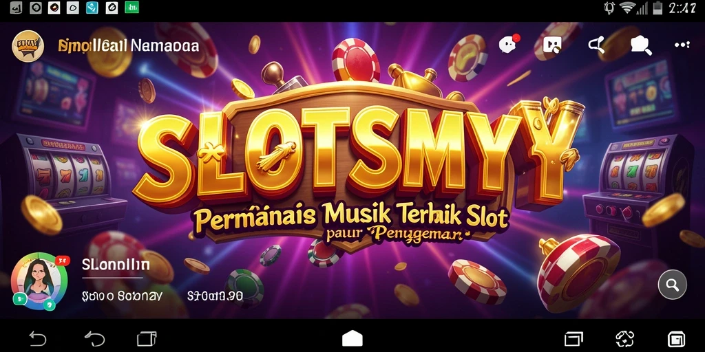 Tangkapan layar SLOTSMY menampilkan gameplay musik yang seru dan interaktif.